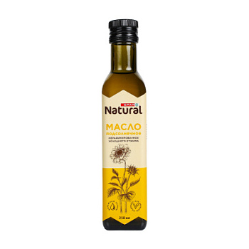 Масло подсолнечное SPAR Natural нерафинированное 250мл