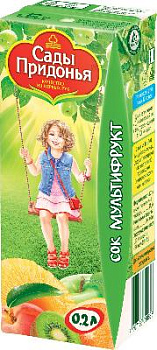 Сок Сады Придонья Мультифрукт с 12 мес т/п 200мл