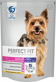 Корм сухой для собак мелких пород Перфект Фит Курица 500г