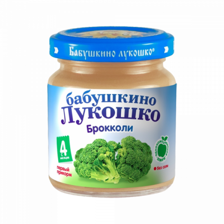 Пюре Бабушкино Лукошко Капуста брокколи с 4мес ст/б 100г