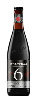 Пиво темное Балтика №6 Портер 0,5л 7% ст/б