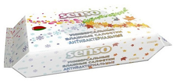 Салфетки влажные Сенсо А100 Антибактериальные