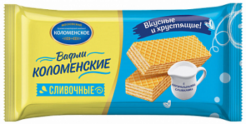 Вафли Коломенские сливочные традиционные 200г