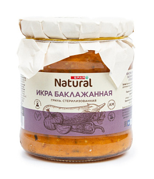 Икра баклажанная SPAR Natural 460г ст/б