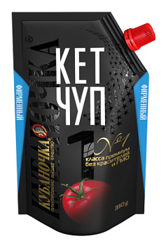 Кетчуп Кубаночка №1 Фирменный 310г д/пак