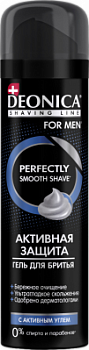 Гель для бритья Деоника 240мл Фон Мен Активная защита с черным углём