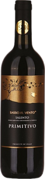 Вино Сассо Аль Венто Примитиво Саленто кр п/сух 0,75л 14%