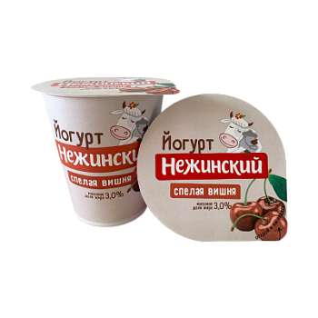 Йогурт Нежинская МФ Спелая Вишня 3% 290г БЗМЖ