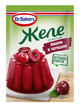 Желе Др.Бейкерс со вкусом вишни и черешни 45г