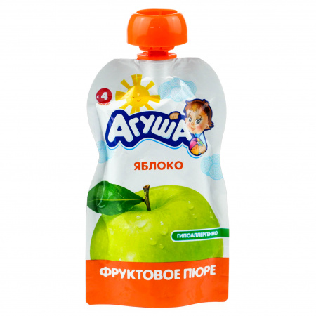 Пюре Агуша Яблоко с 4мес д/п 90г