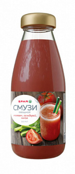 Смузи овощной SPAR Томат/Сельдерей/Кинза 0,3л ст/б