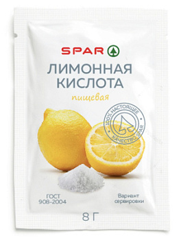 Лимонная кислота SPAR 8г