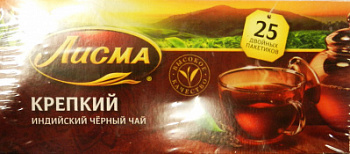 Чай Лисма Крепкий черный 25пак