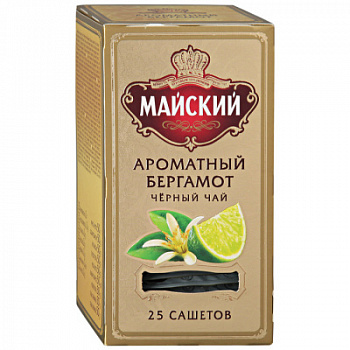 Чай Майский Ароматный Бергамот черный 25пак