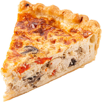 Киш с курицей и грибами порция Кёнигсбеккер 180г