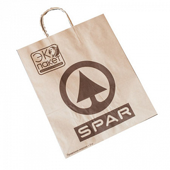 Пакет-сумка  Крафт SPAR до 3кг