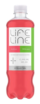 Напиток витаминизированный ЛайфЛайн Интеллектуал Арбуз/Яблоко 0,5л пл/бут