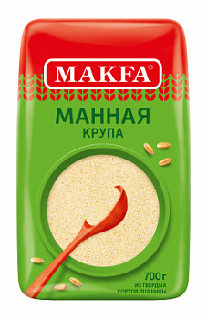 Крупа манная Макфа из твердых сортов пшеницы 700г