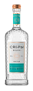 Водка Сябры Чистая 0,7л 40%