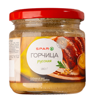 Горчица SPAR Русская 180г