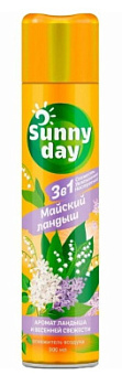 Освежитель воздуха Sunny Day 3в1 Майский Ландыш 300мл