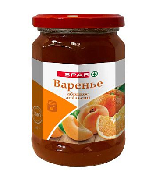 Варенье SPAR Абрикос/Апельсин 360г