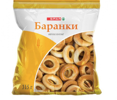 Баранки SPAR ванильные 315г