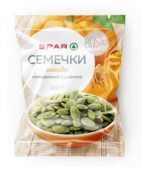 Семечки тыквенные очищенные SPAR сушеные 100г