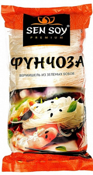 Вермишель Фунчоза СэнСой Премиум из зеленых бобов 200г