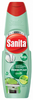 Крем чистящий Санита 600г Зеленый чай и Лайм Универсал