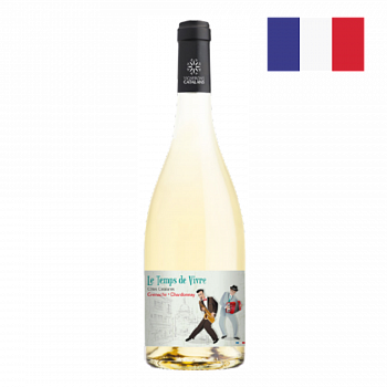 Вино Ле Тамп Де Вивр Кот Каталан Гренаш-Шардоне бел сух 0,75л 12,5%