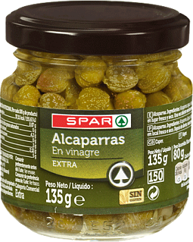 Каперсы в уксусе SPAR 135г ст/б