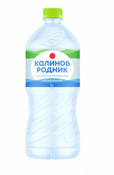 Вода минеральная природная столовая Калинов Родник негаз 1,0 л.