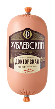 Колбаса вареная Докторская ГОСТ Рублевский 400г