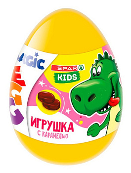 Яйцо SPAR Kids Карамель с игрушкой 10г