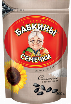 Семечки Бабкины жареные соленые 300г