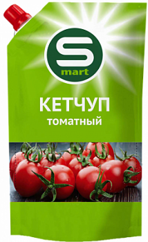 Кетчуп Smart томатный 1кат нестерилизованный 230г д/п