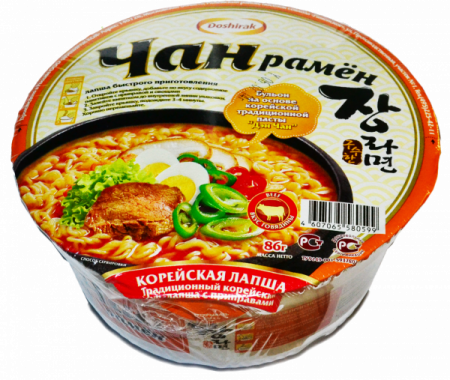 Лапша Чан рамён со вкусом говядины Доширак 86г
