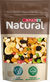Смесь Коктейль,Орехи,Сухофрукты SPAR Natural 200г