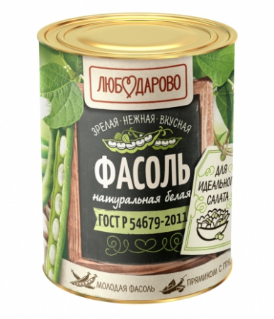 Фасоль белая Любодарово 400г ж/б