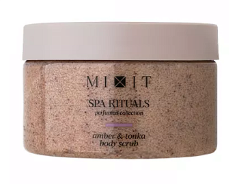 Скраб д/тела Миксит Spa Rituals 300г Сахарно-солевой с ароматом Амбры и Бобов тонка