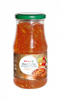 Фасоль SPAR по-монастырски с овощами 530г