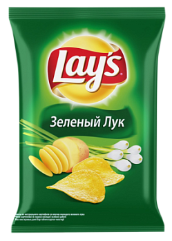 Чипсы Лейз Зеленый лук 140г