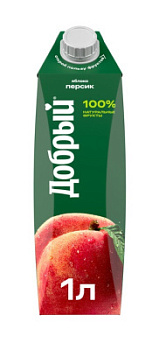Напиток Добрый Яблоко/Персик 1л