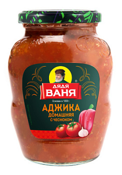 Аджика Дядя Ваня домашняя с чесноком 370г