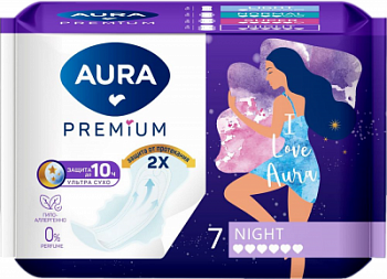 Прокладки Аура А7 Premium Night