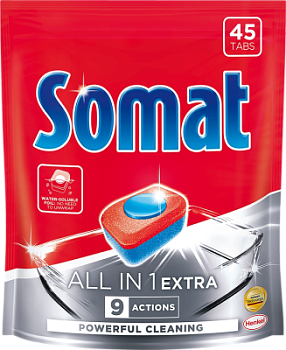 Таблетки для посудомоечных машин Сомат А45 Все в одном Экстра