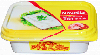 Сыр плавленый Добрая Кормилица Легкий Ветчина 50% ванночка 150г БЗМЖ