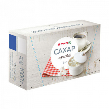 Сахар-рафинад SPAR ГОСТ белый 1кг