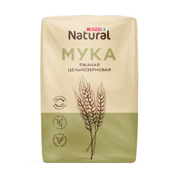 Мука ржаная SPAR Natural цельнозерновая 500г